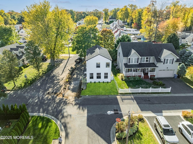 drone / aerial view featuring a residential view