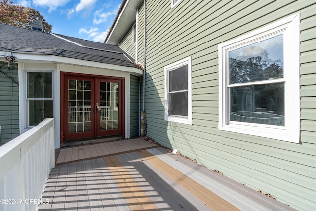 138 Summit Ave, Neptune City, NJ 07753 - view of exterior entry featuring french doors and a deck