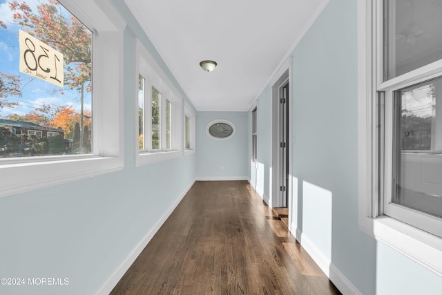 138 Summit Ave, Neptune City, NJ 07753 - hall featuring dark wood-type flooring and baseboards