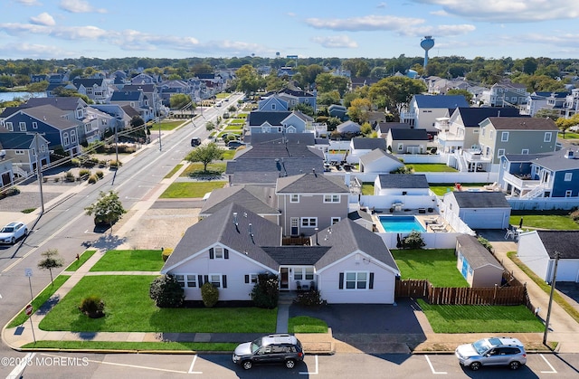 birds eye view of property featuring a residential view