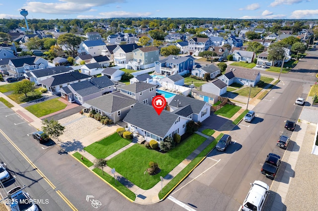 drone / aerial view featuring a residential view