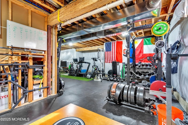 view of exercise room