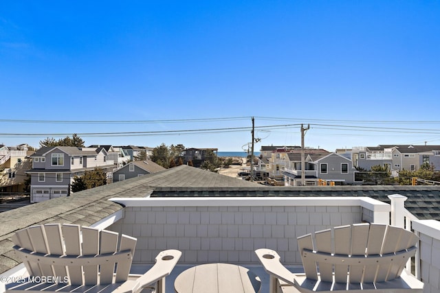 balcony featuring a residential view