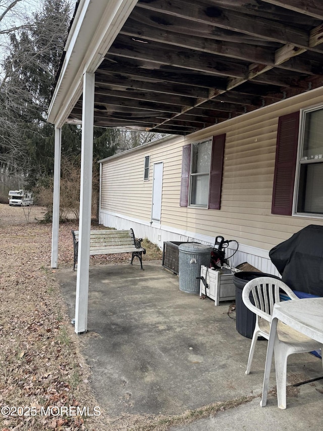 view of patio / terrace featuring area for grilling