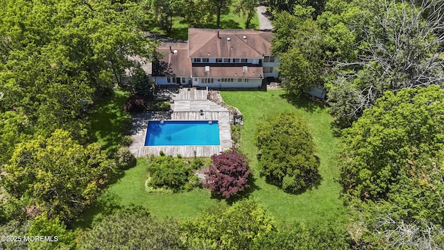 1759 Todd Rd, Toms River, NJ 08755 - view from above of property featuring a pool