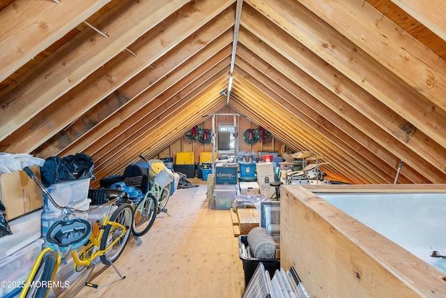 view of attic