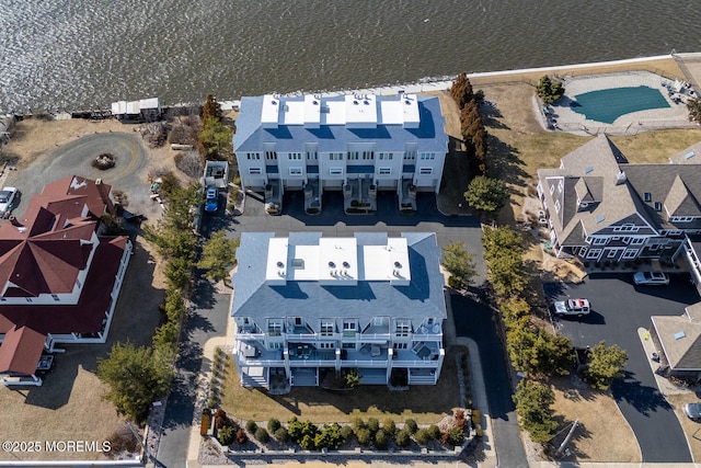 aerial view featuring a residential view