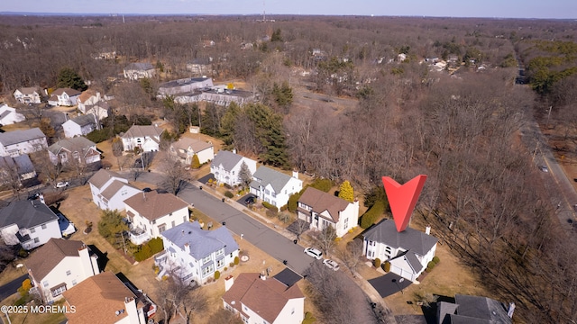 bird's eye view featuring a residential view