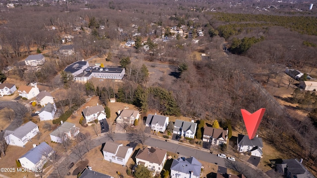 drone / aerial view featuring a residential view