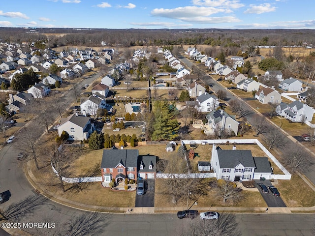 bird's eye view featuring a residential view