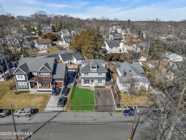 bird's eye view featuring a residential view