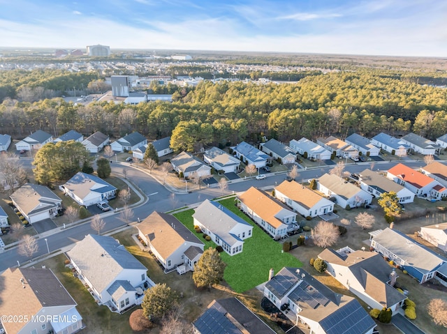 drone / aerial view with a residential view