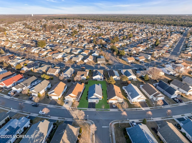 drone / aerial view featuring a residential view