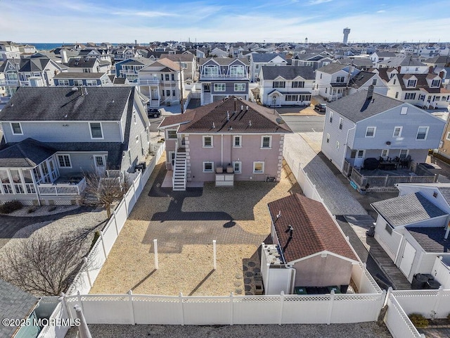 bird's eye view featuring a residential view