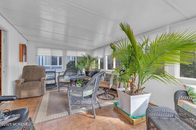 sunroom with a wealth of natural light