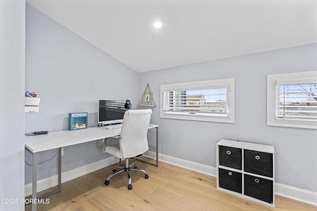 45 Royal Dr, Brick, NJ 08723 - office area with vaulted ceiling, healthy amount of natural light, and wood finished floors