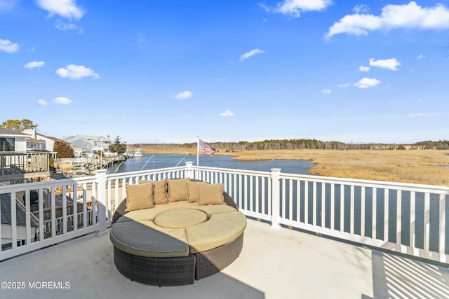 45 Royal Dr, Brick, NJ 08723 - view of patio / terrace featuring a water view