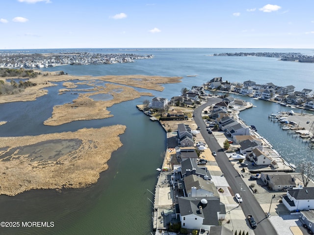 45 Royal Dr, Brick, NJ 08723 - aerial view of property and surrounding area with a nearby body of water and nearby suburban area