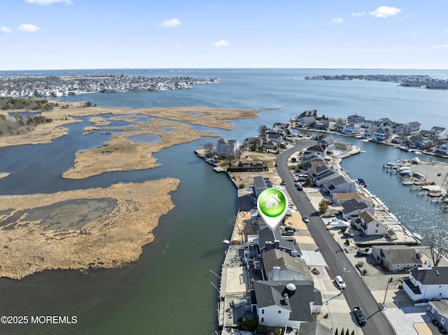 45 Royal Dr, Brick, NJ 08723 - aerial view of residential area featuring a nearby body of water