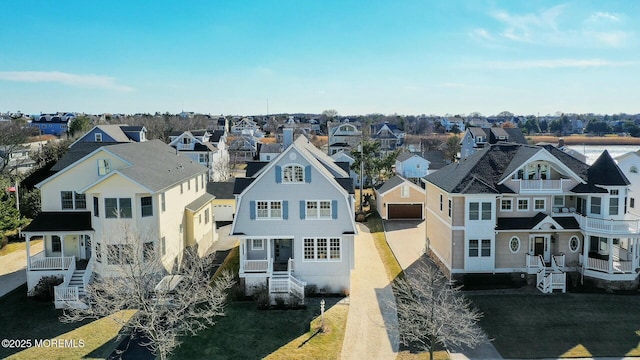 bird's eye view featuring a residential view