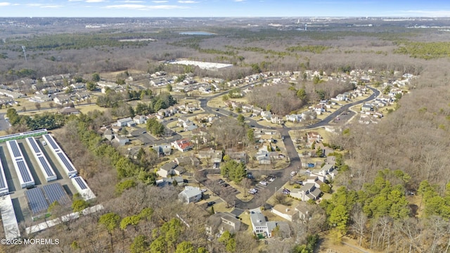 bird's eye view featuring a residential view