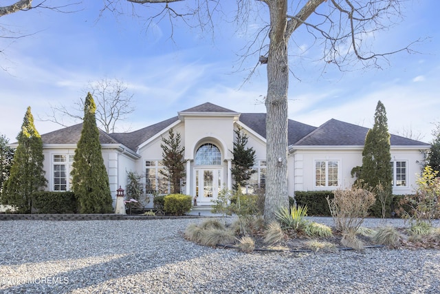 view of front of home featuring stucco siding