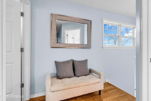 sitting room with baseboards