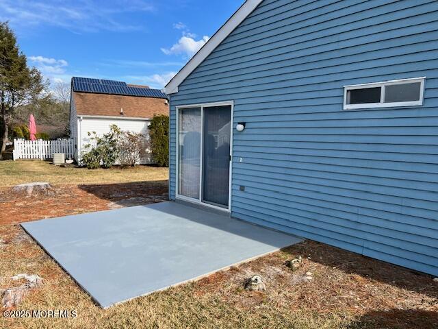 view of patio with fence