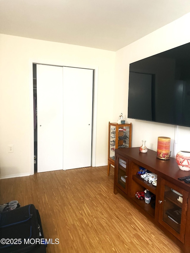 interior space with light wood-style flooring