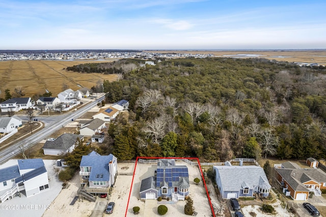 drone / aerial view featuring a residential view