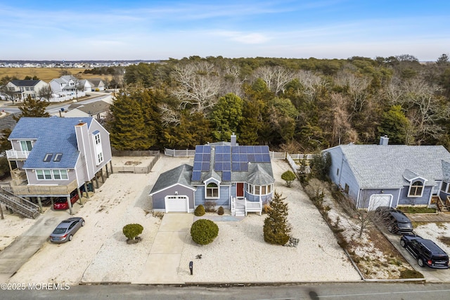 birds eye view of property featuring a residential view