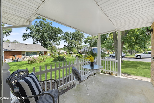 view of patio / terrace featuring a porch