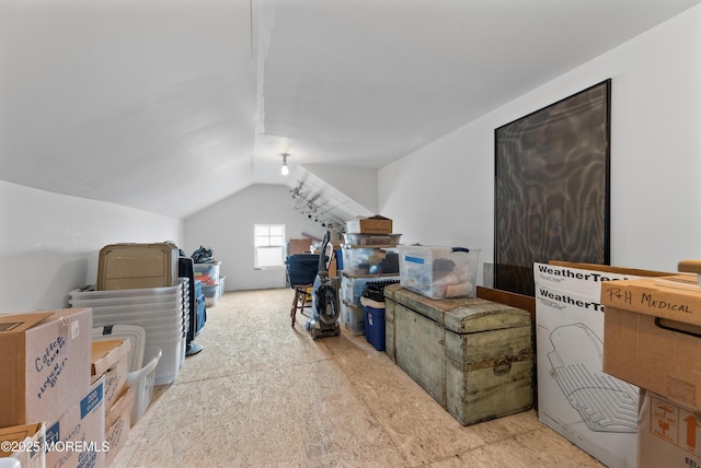 additional living space with lofted ceiling