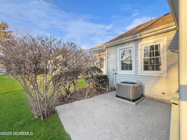 view of patio / terrace with central AC unit