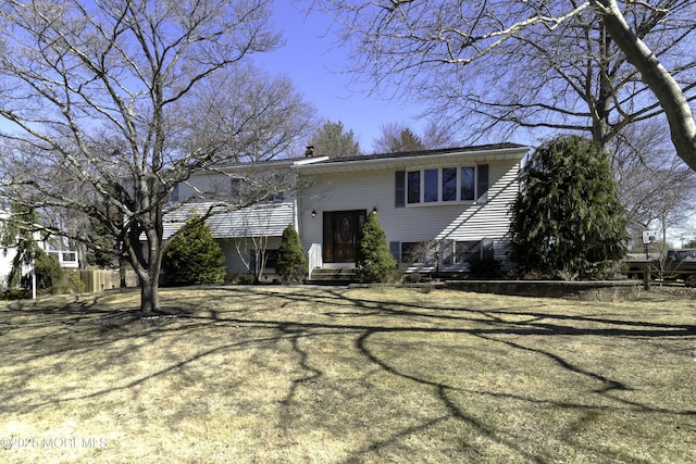 view of split foyer home