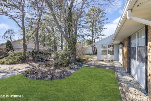 view of yard with a patio