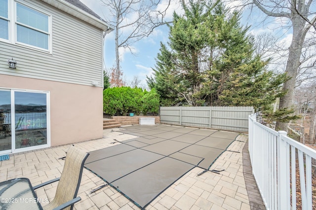view of patio / terrace with fence