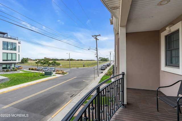 view of balcony