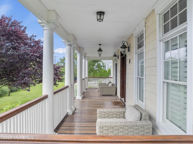 18 Riverdale Ave, Monmouth Beach, NJ 07750 - view of wooden porch