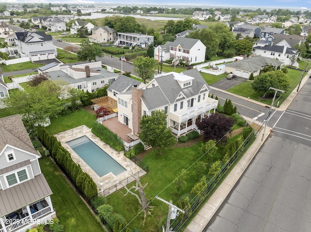 18 Riverdale Ave, Monmouth Beach, NJ 07750 - aerial perspective of suburban area with a pool