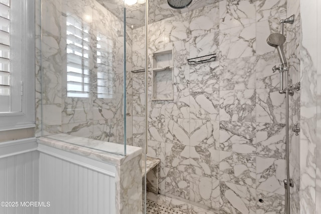 18 Riverdale Ave, Monmouth Beach, NJ 07750 - full bathroom featuring a marble finish shower