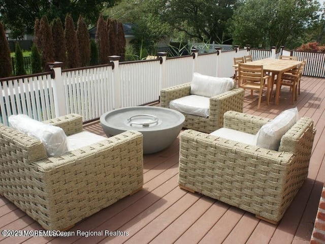 18 Riverdale Ave, Monmouth Beach, NJ 07750 - deck with outdoor dining area