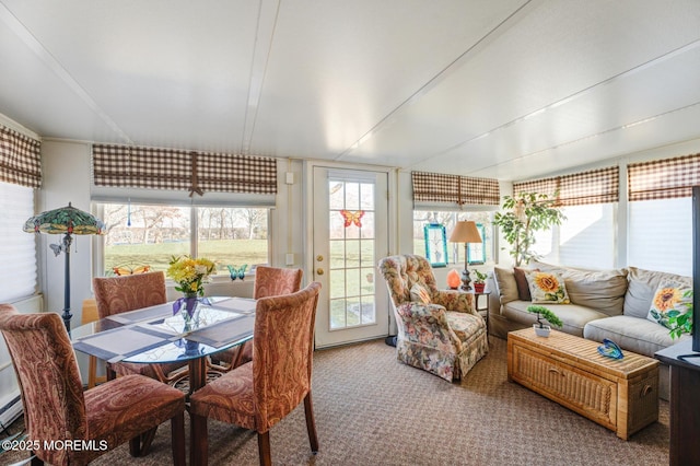 view of sunroom / solarium