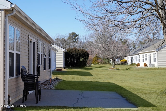 view of yard featuring a patio area