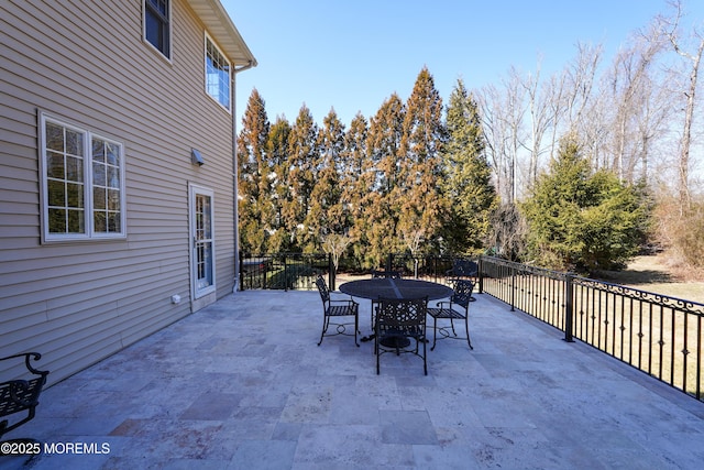 view of patio / terrace featuring outdoor dining area