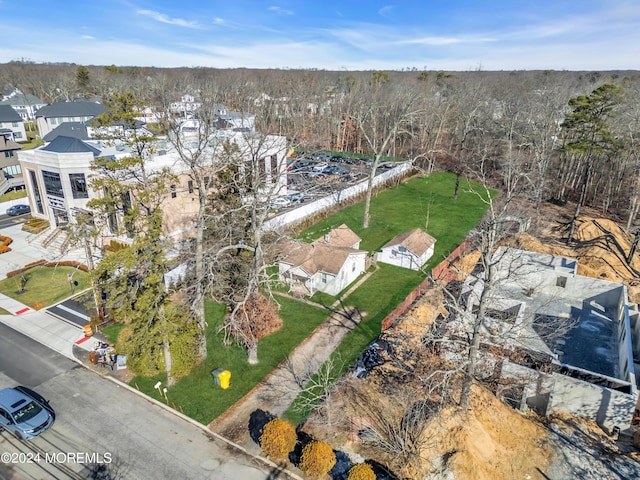 aerial view featuring a residential view