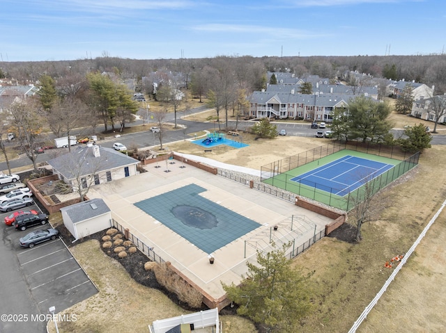 bird's eye view featuring a residential view