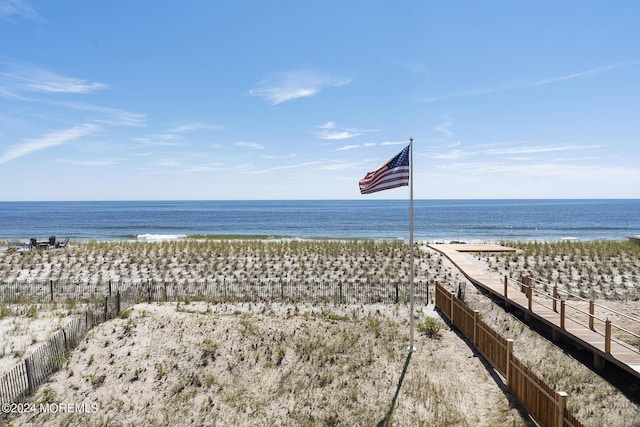 water view featuring a view of the beach