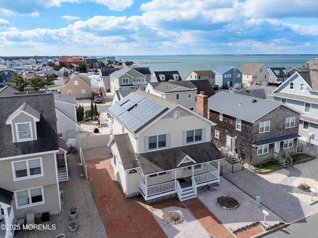 bird's eye view with a residential view