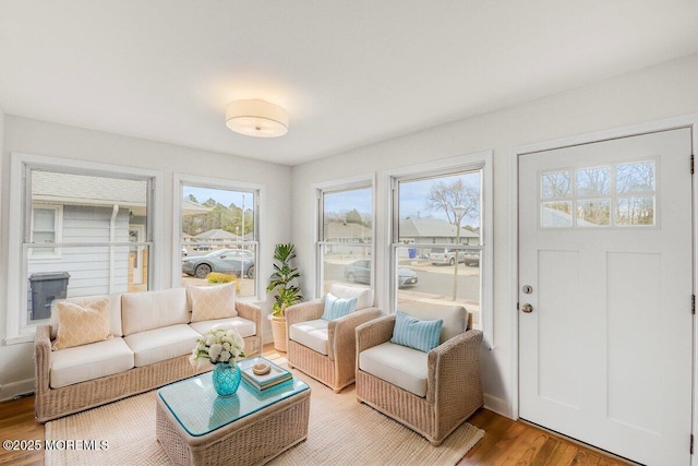 view of sunroom / solarium